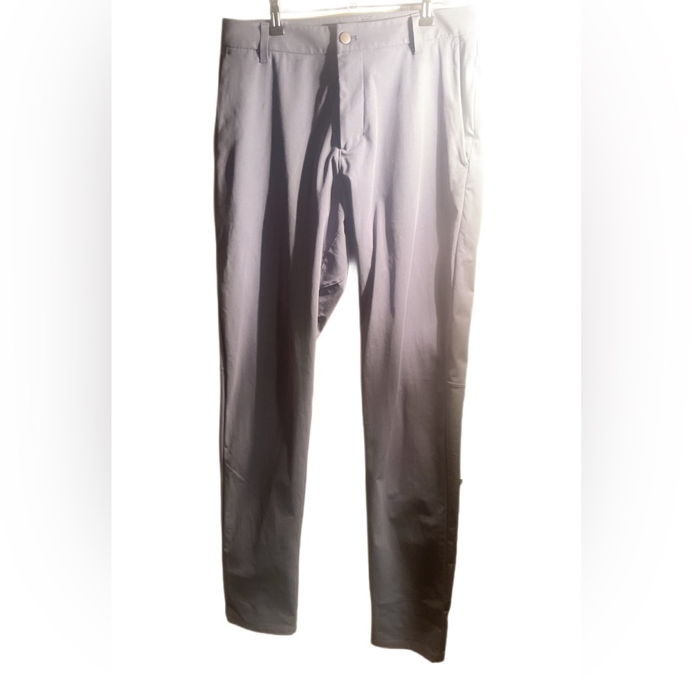 Lululemon Commission Chino Classic Fit Warpstreme stretch pockets Blue Pant 33 - Picture 2 of 4